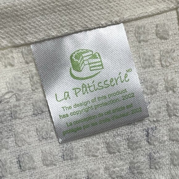 French Cotton Kitchen Dish Tea Towel La Patisserie Cotton Vintage 2002 Lavender - Picture 5 of 9